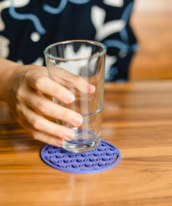 Glasuntersetzer - Lebensblume